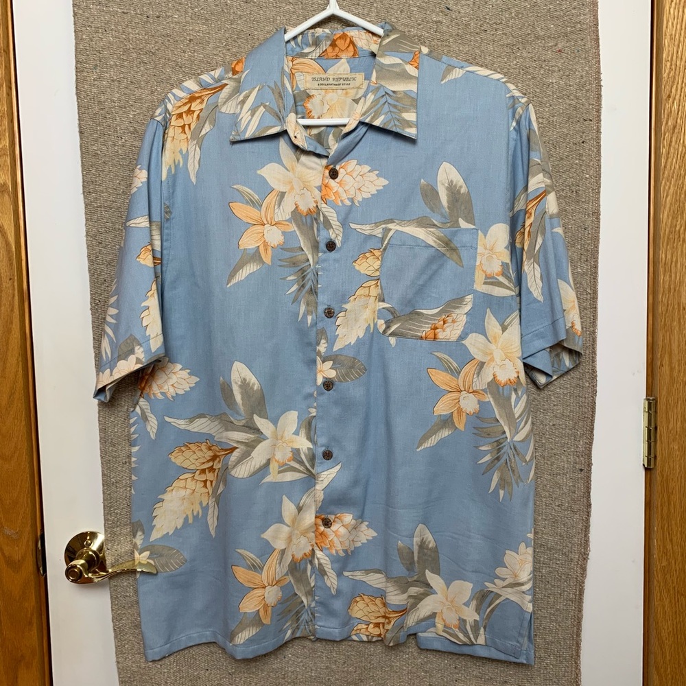 Island Republic Classic Hawaiian Print Shirt L